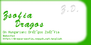 zsofia dragos business card